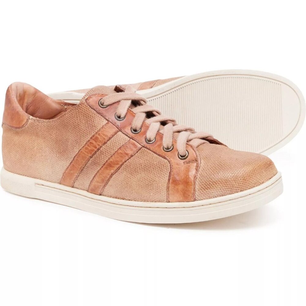 BED|STU Men’s Dusty Rose/Tan Leather Sneakers